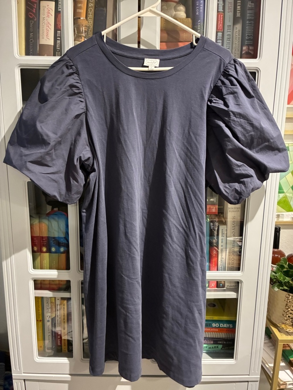 Mud Pie Navy Crewneck Top with Soft Knit